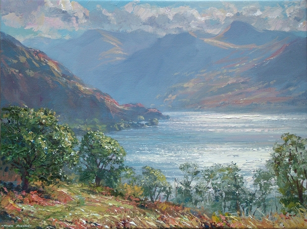 Mark Preston - early autumn sun, crummock water